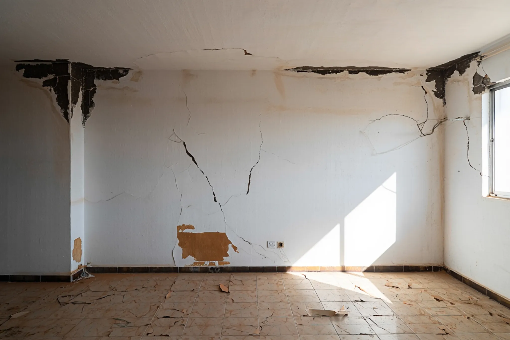 Daños en propiedades costeras por viento y salitre en Fuerteventura