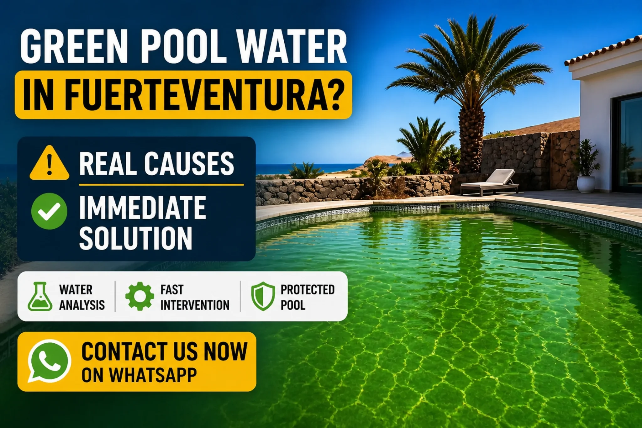 green-pool-water-fuerteventura-solution